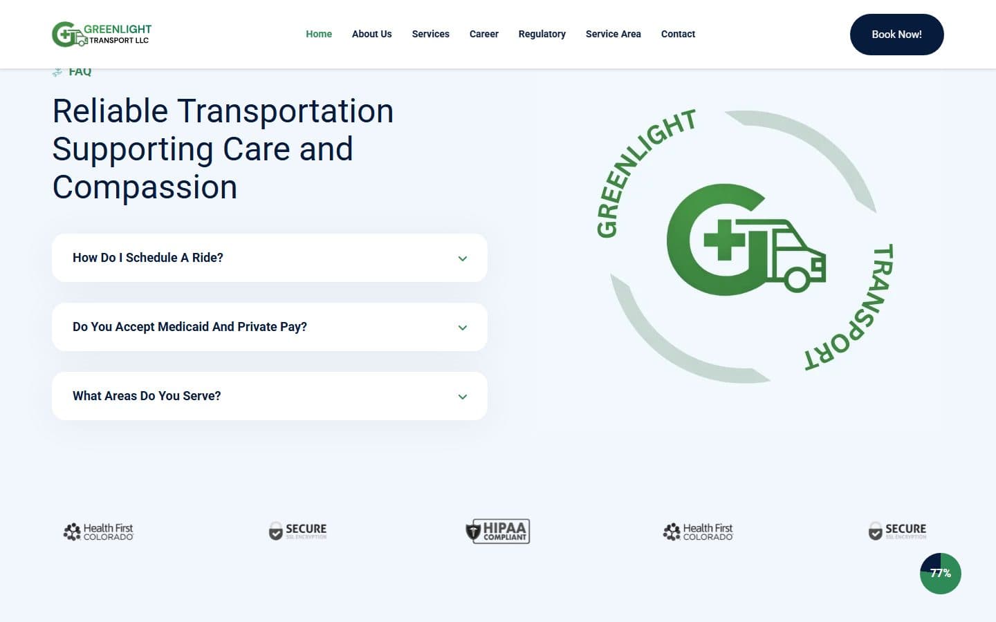 Greenlight Transport LLC screenshot