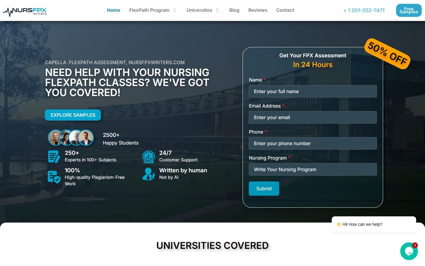 NursFPX Writers screenshot