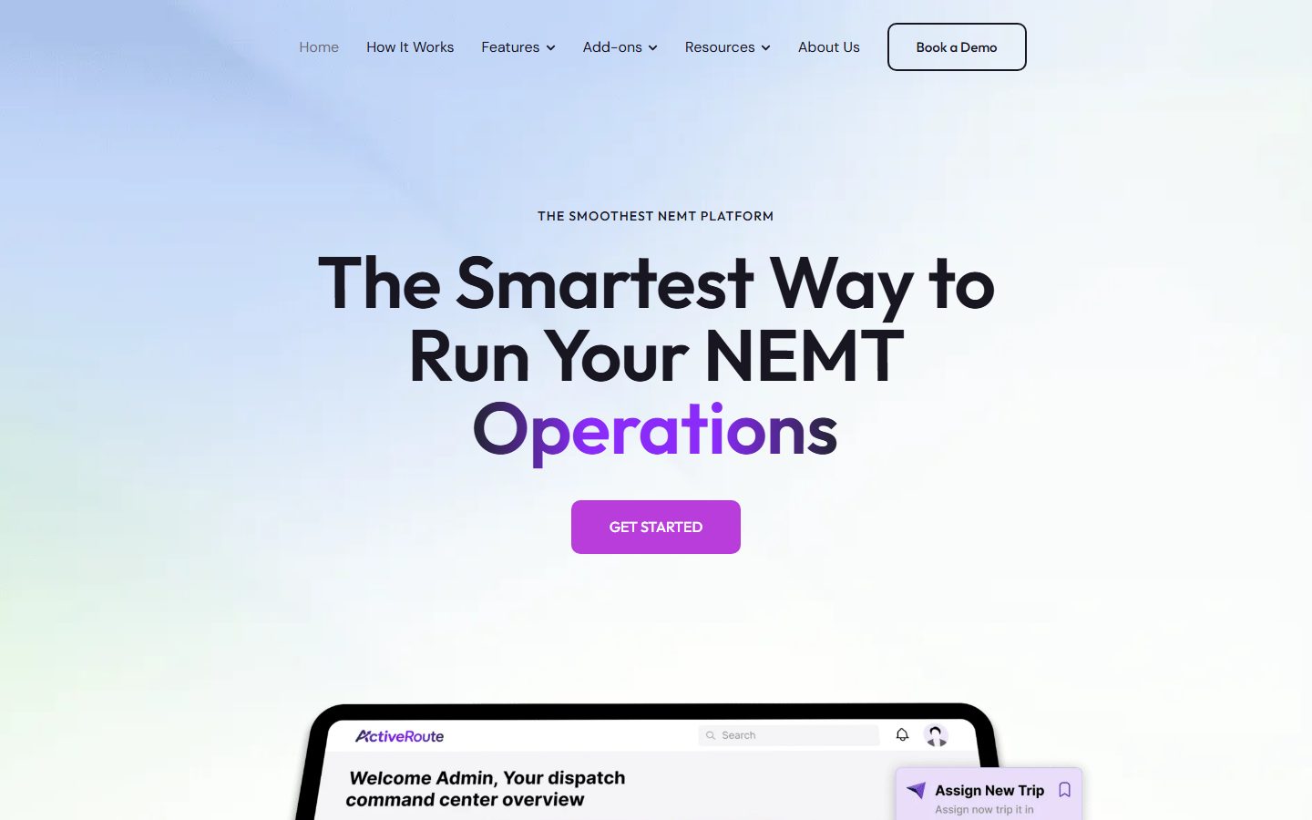 ActiveRoute Marketing Site screenshot 1